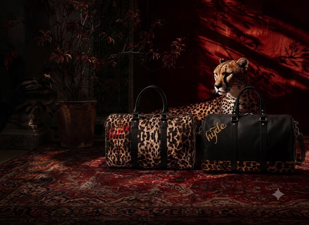 Leopard beside the Prowler duffel